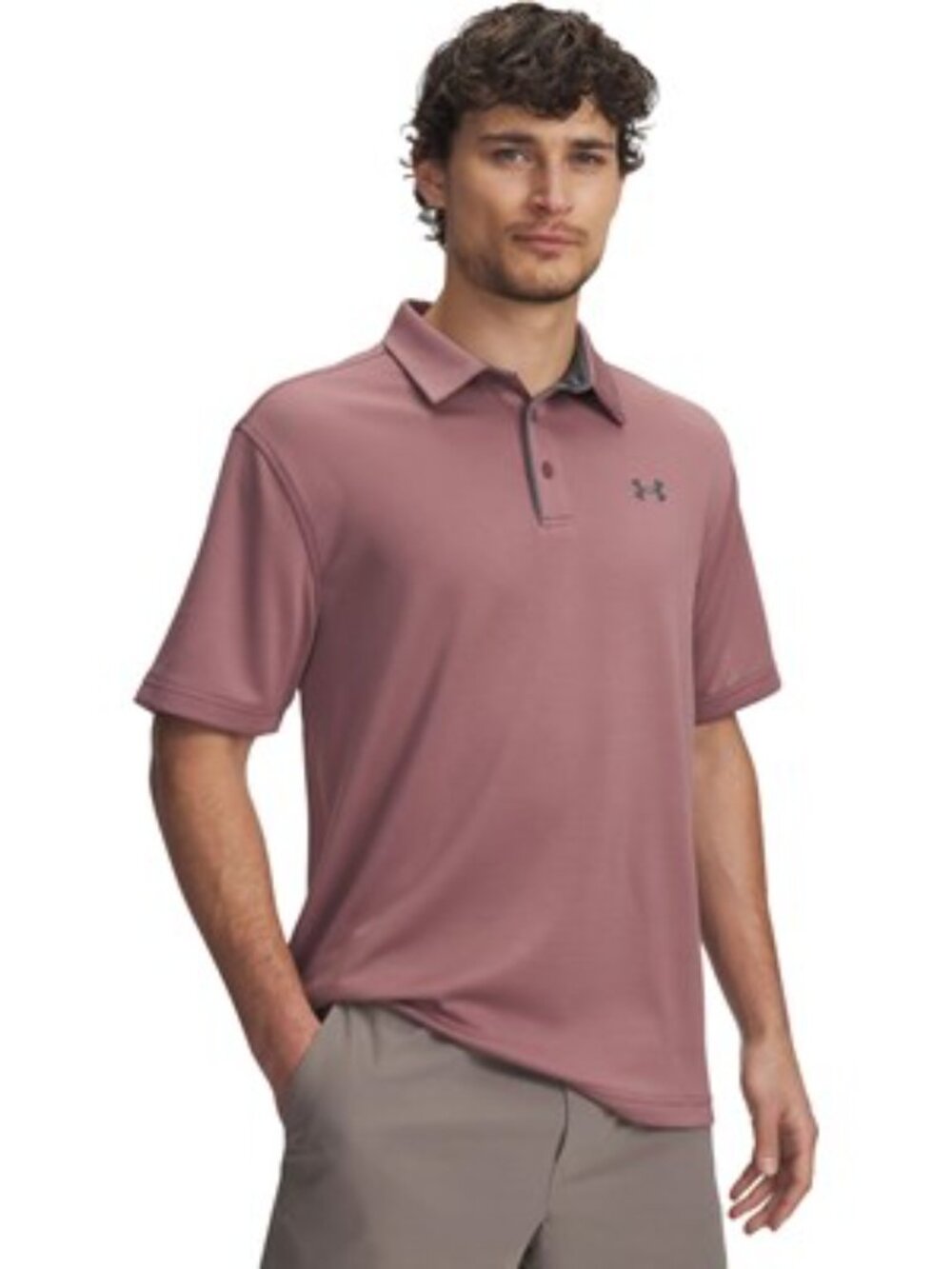 Under Armour - Mens Tech Polo, size 2XL US mens, color red.